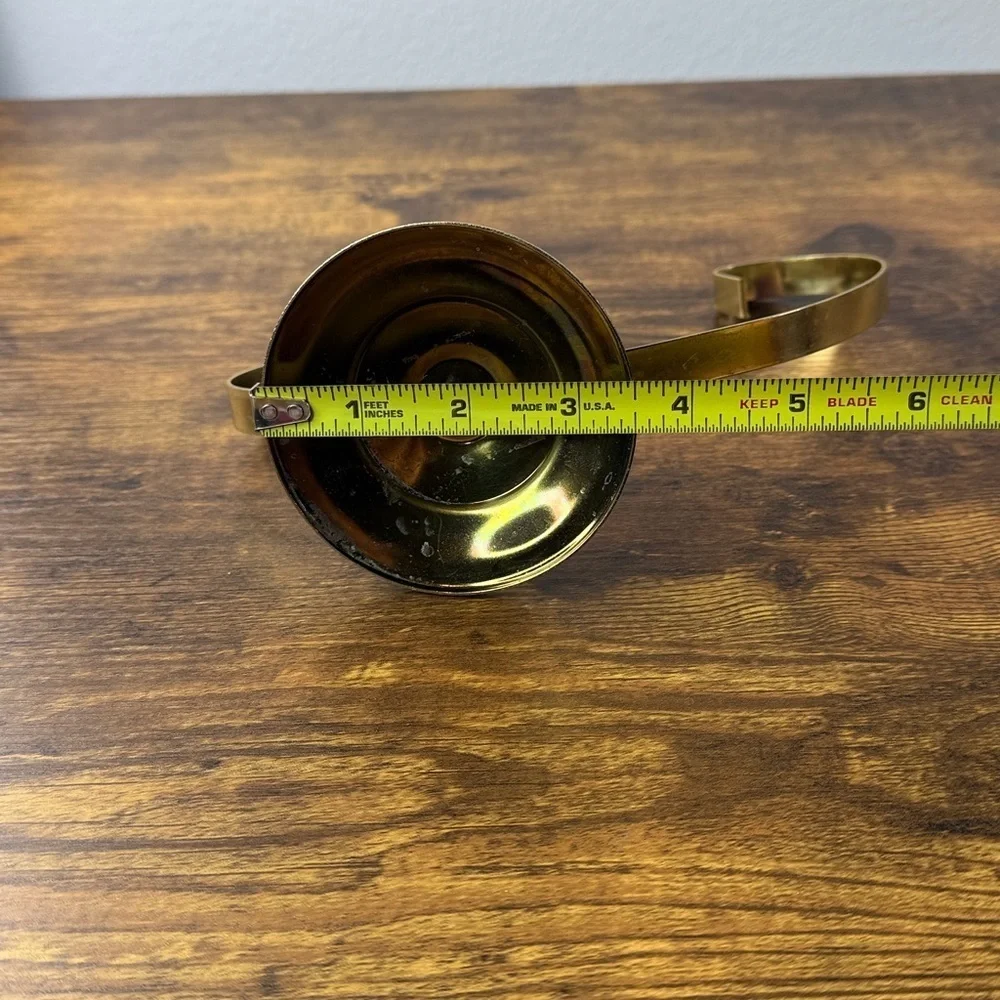 Elegant Gold Metal Brass Candle Holder